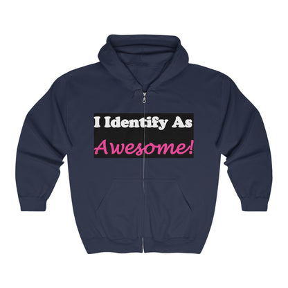 ID Awesome - Full Zip Hooded Sweatshirt