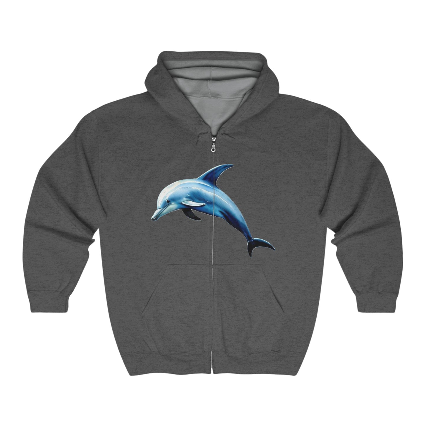 Dolphin 1 - Full Zip Hooded Sweatshirt