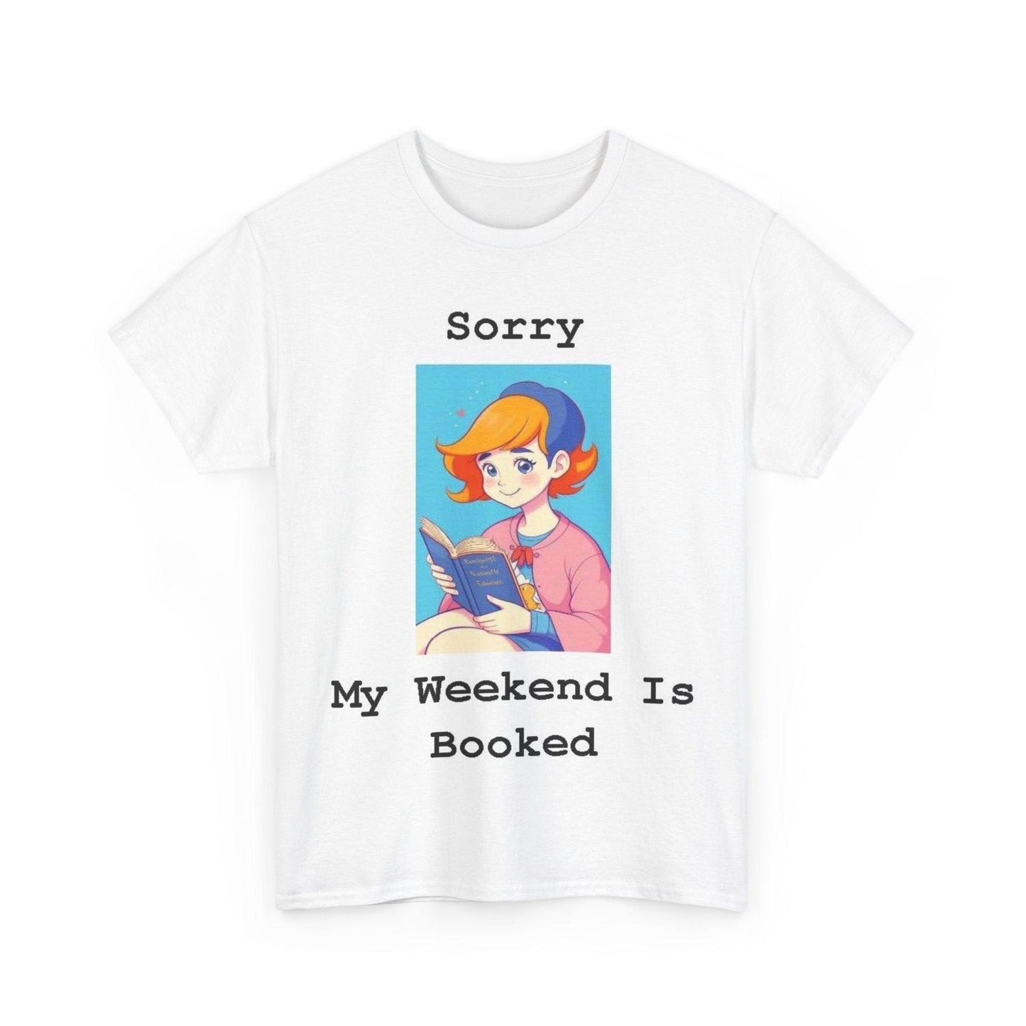 Booked (White) - Unisex Heavy Cotton Tee - Better Mode