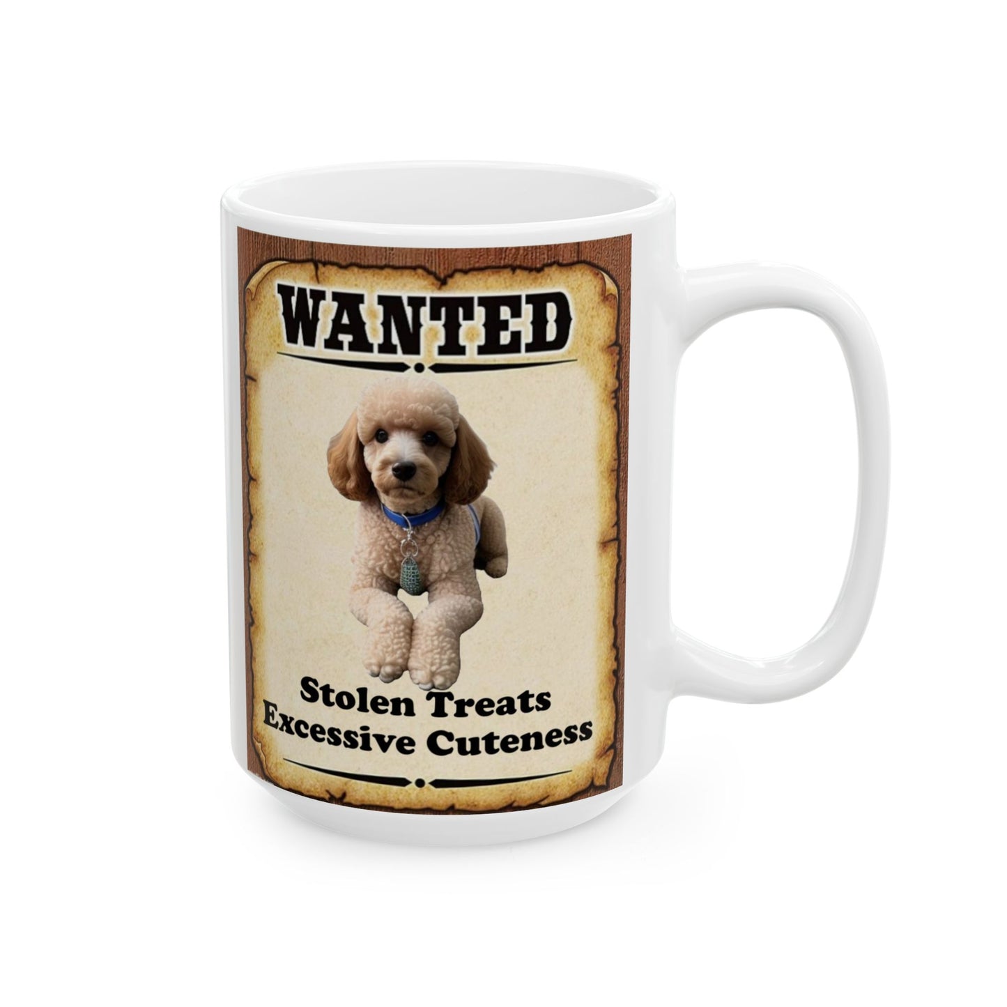 Wanted Poster Ceramic Mug - Dog