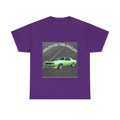 Unleash The Beast Classic Cars 5 - Unisex Heavy Cotton T-Shirt