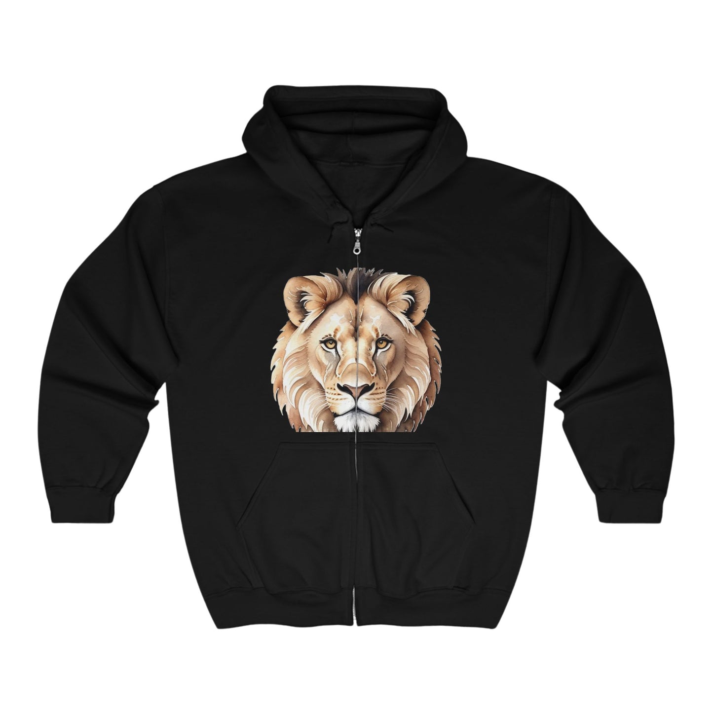 Lion - Full Zip Hooded Sweatshirt