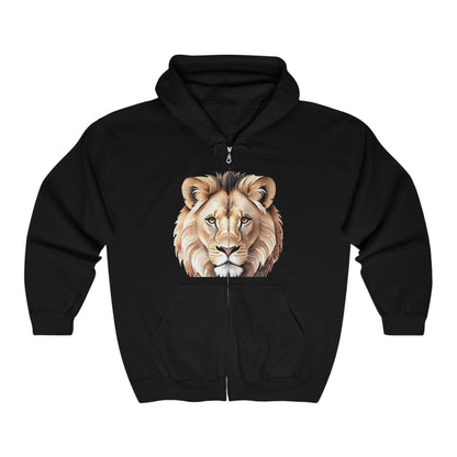 Lion - Full Zip Hooded Sweatshirt