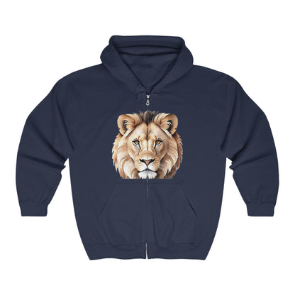 Lion - Full Zip Hooded Sweatshirt