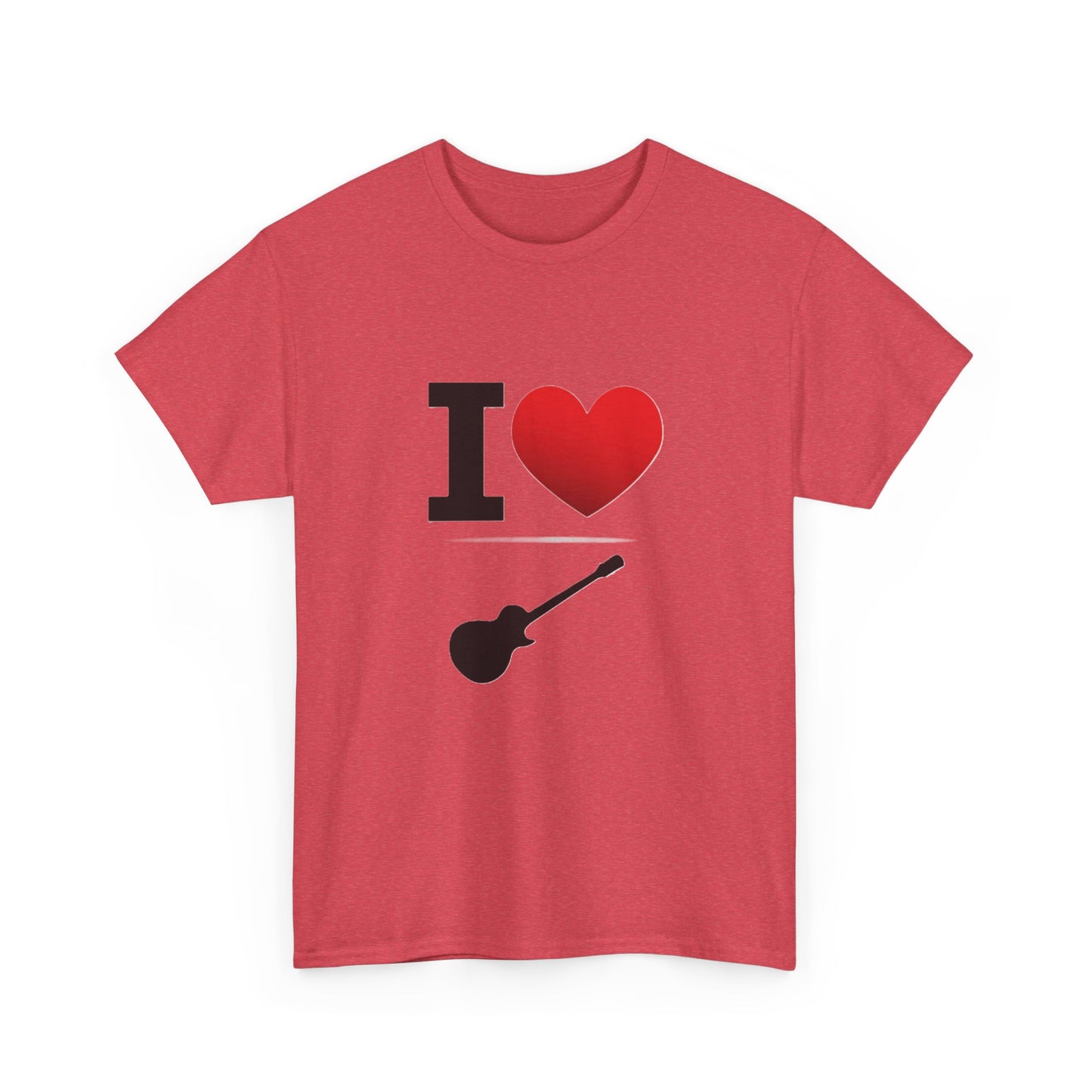 I Heart Guitar - Unisex Heavy Cotton T-Shirt - Better Mode