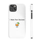 Pour Decisions Cocktail (White) - Slim Phone Cases - Better Mode