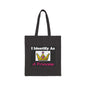 ID Princess (Black) - Cotton Canvas Tote Bag