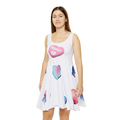 Perfect 10 - Women's Skater Dress (White)