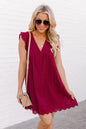 Sleeveless Ruffled Romper Dress