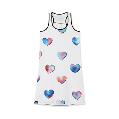 Women's Racerback Dress - Hearts