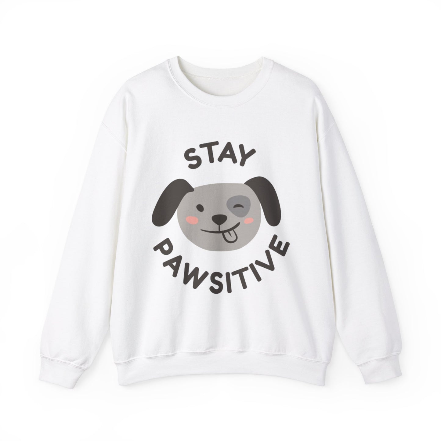 Stay Pawsitive - Crewneck Sweatshirt