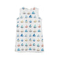 Triangle Pattern A-line Sleeveless Dress