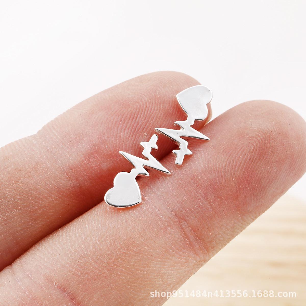 EKG Heart Earrings & Necklaces - Better Mode