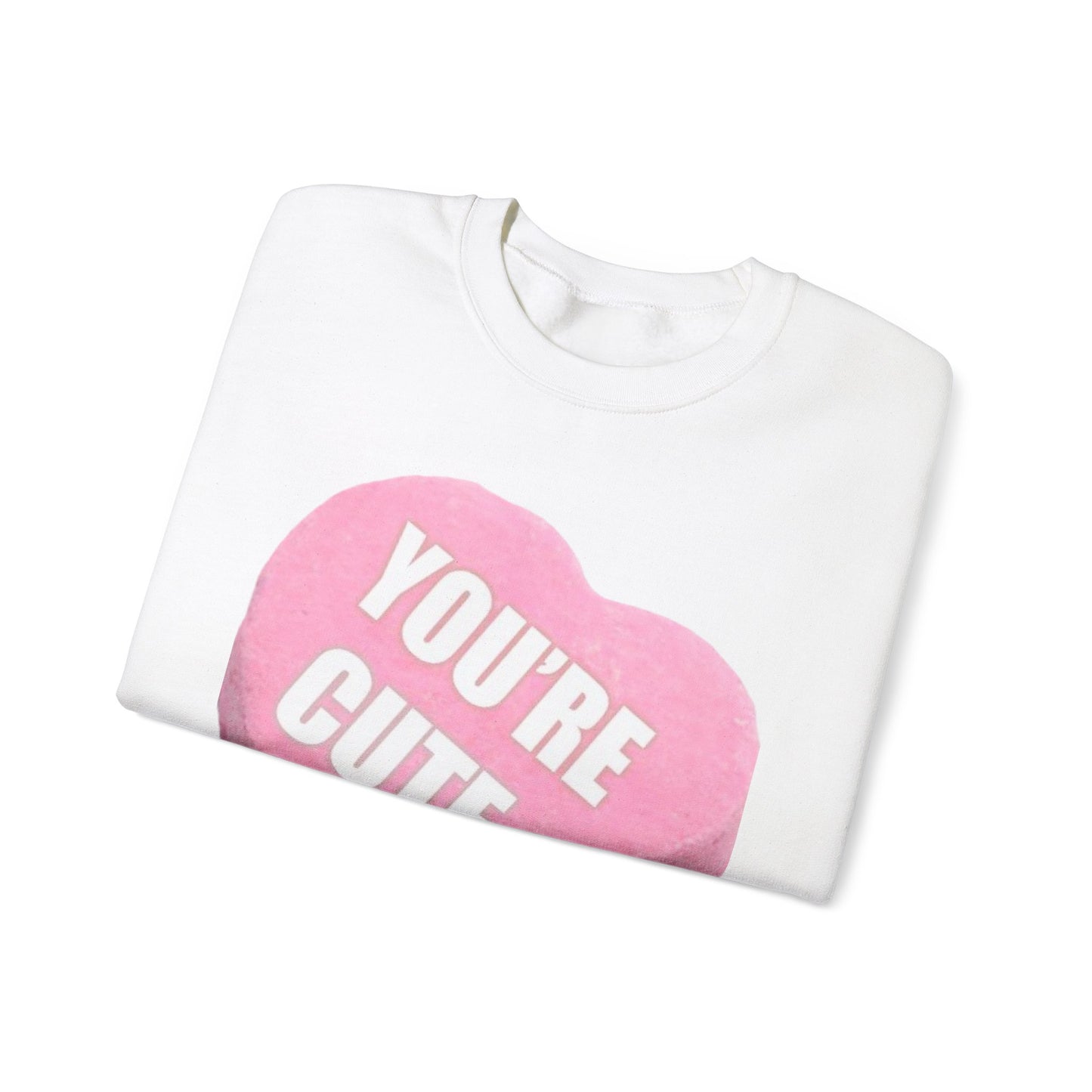 Candy Heart "You're Cute" - Crewneck Sweatshirt - Better Mode