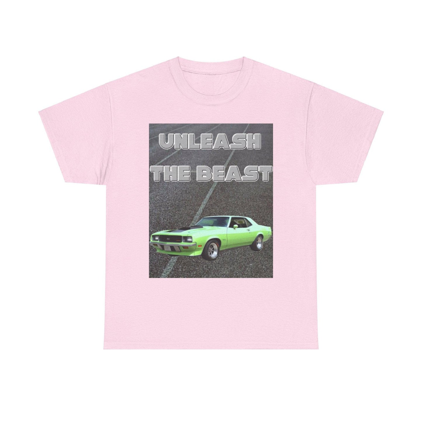 Unleash The Beast Classic Car Green - Unisex Heavy Cotton T-Shirt