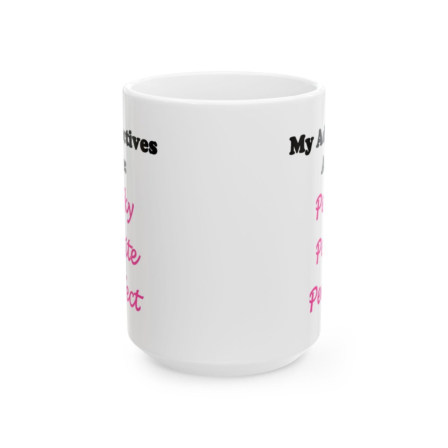 Perky (White) - Ceramic Mug, (11oz, 15oz)