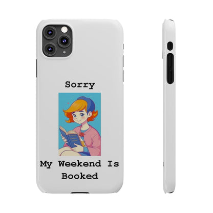 Booked 1 (White) - Slim Phone Cases - Better Mode