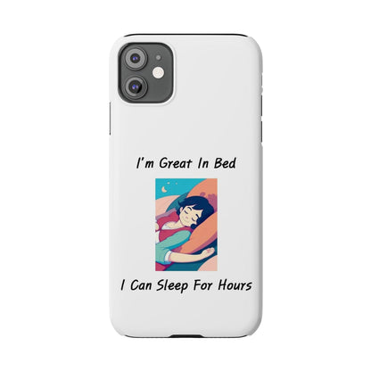 Great In Bed (White) - Slim Phone Cases - Better Mode