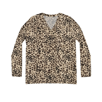 Leopard Print V-Neck Shirt