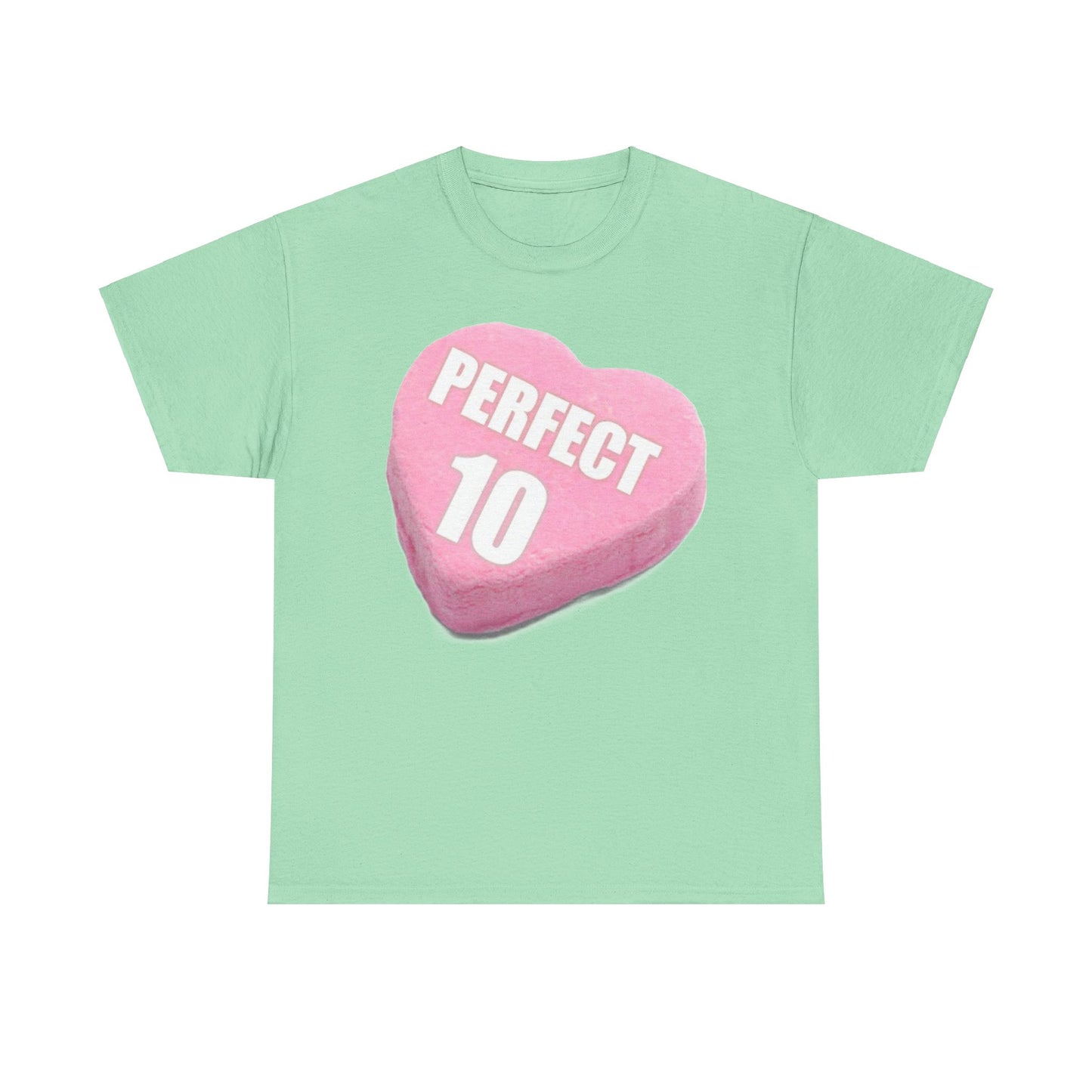 Candy Heart "Perfect 10" - Unisex Heavy Cotton T-Shirt - Better Mode