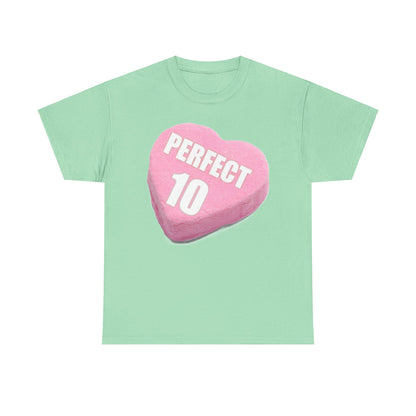 Candy Heart "Perfect 10" - Unisex Heavy Cotton T-Shirt - Better Mode