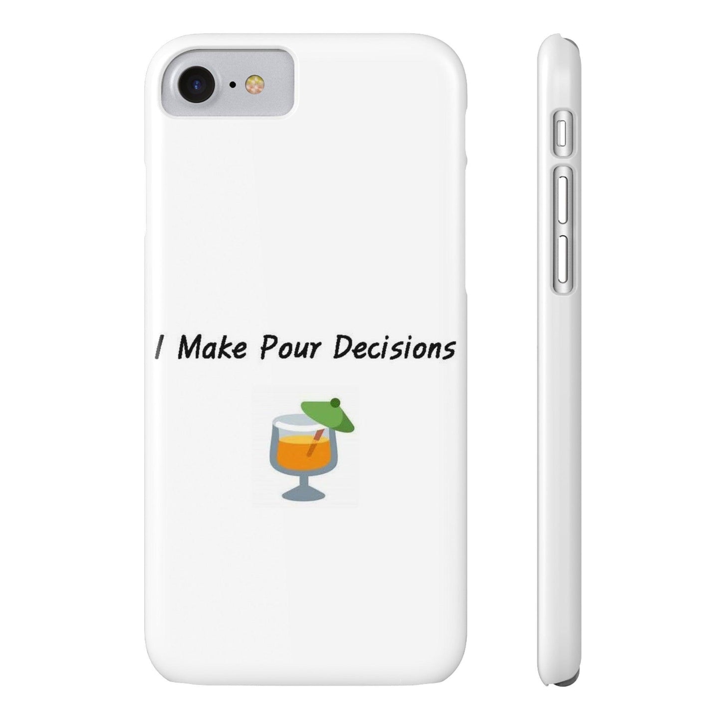 Pour Decisions Cocktail (White) - Slim Phone Cases - Better Mode