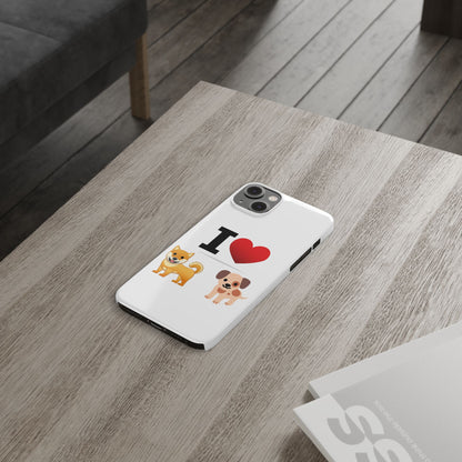 I Heart Dogs - Slim Phone Cases