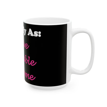 ID Active Adorable Awesome (Black) - Ceramic Mug, (11oz, 15oz)