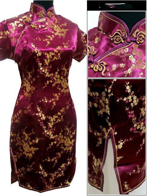 Women's Evening Dress - Plum Blossom - Better Mode