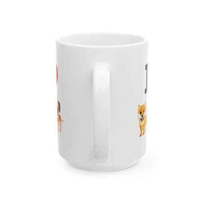 I Heart Dogs Ceramic Mug