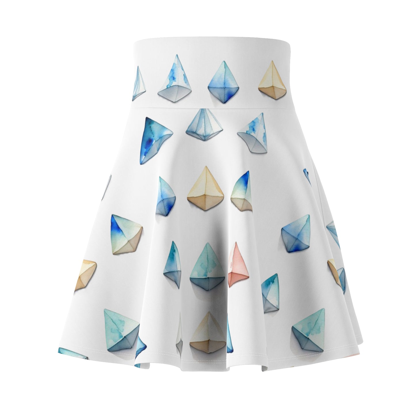 Triangle Pattern Skater Skirt