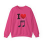 I Heart Music - Crewneck Sweatshirt - Better Mode