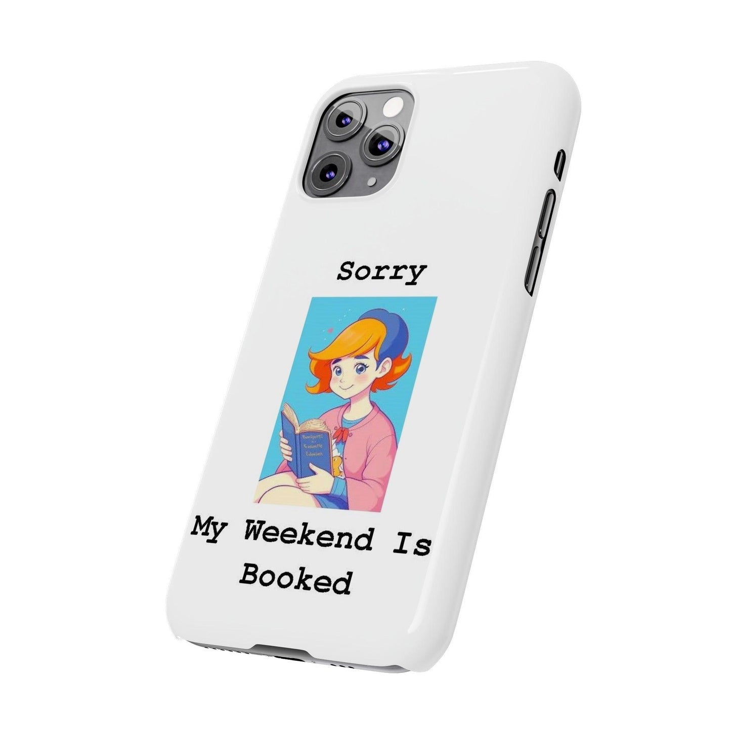 Booked 1 (White) - Slim Phone Cases - Better Mode