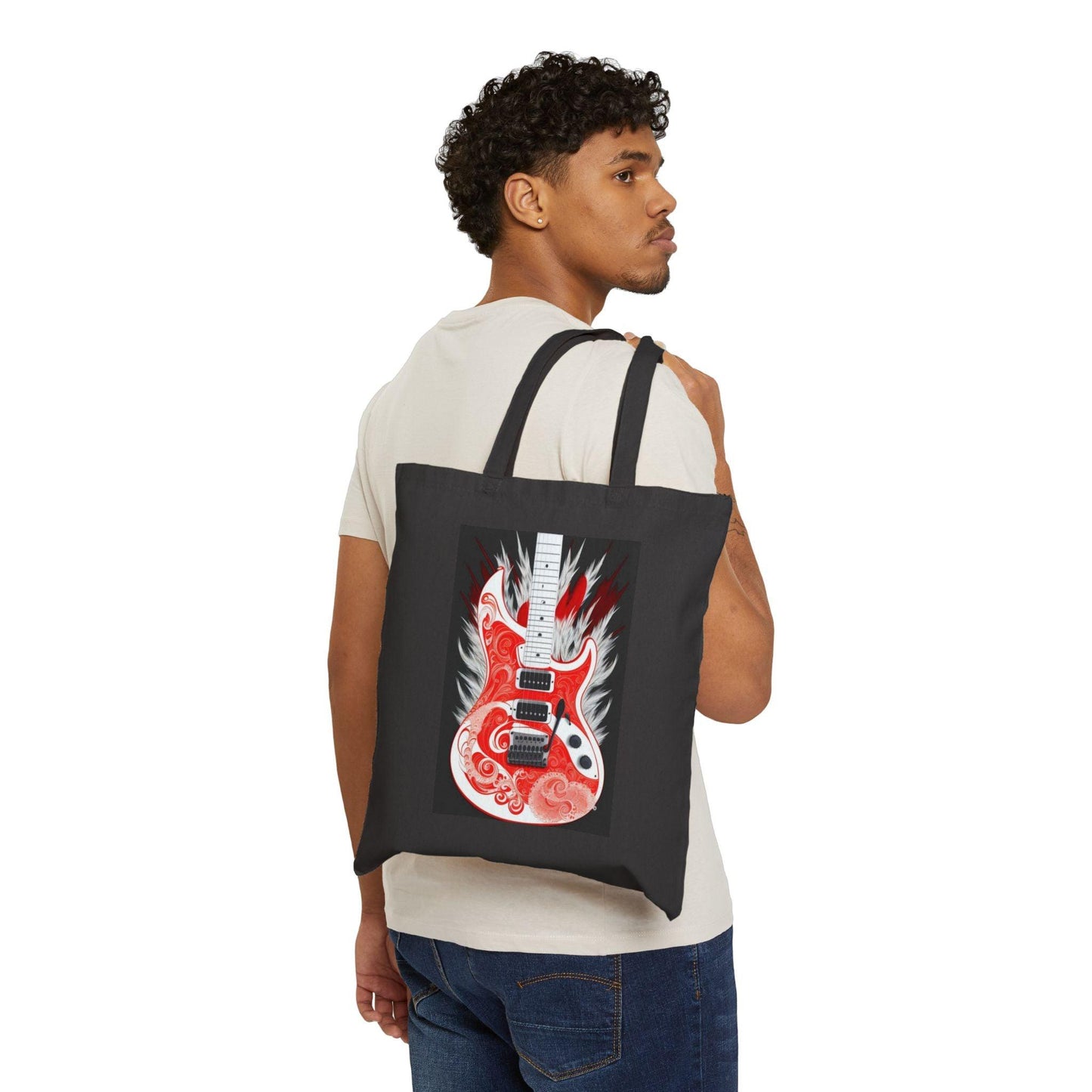 Rock collection Guitar - Cotton Canvas Tote Bag