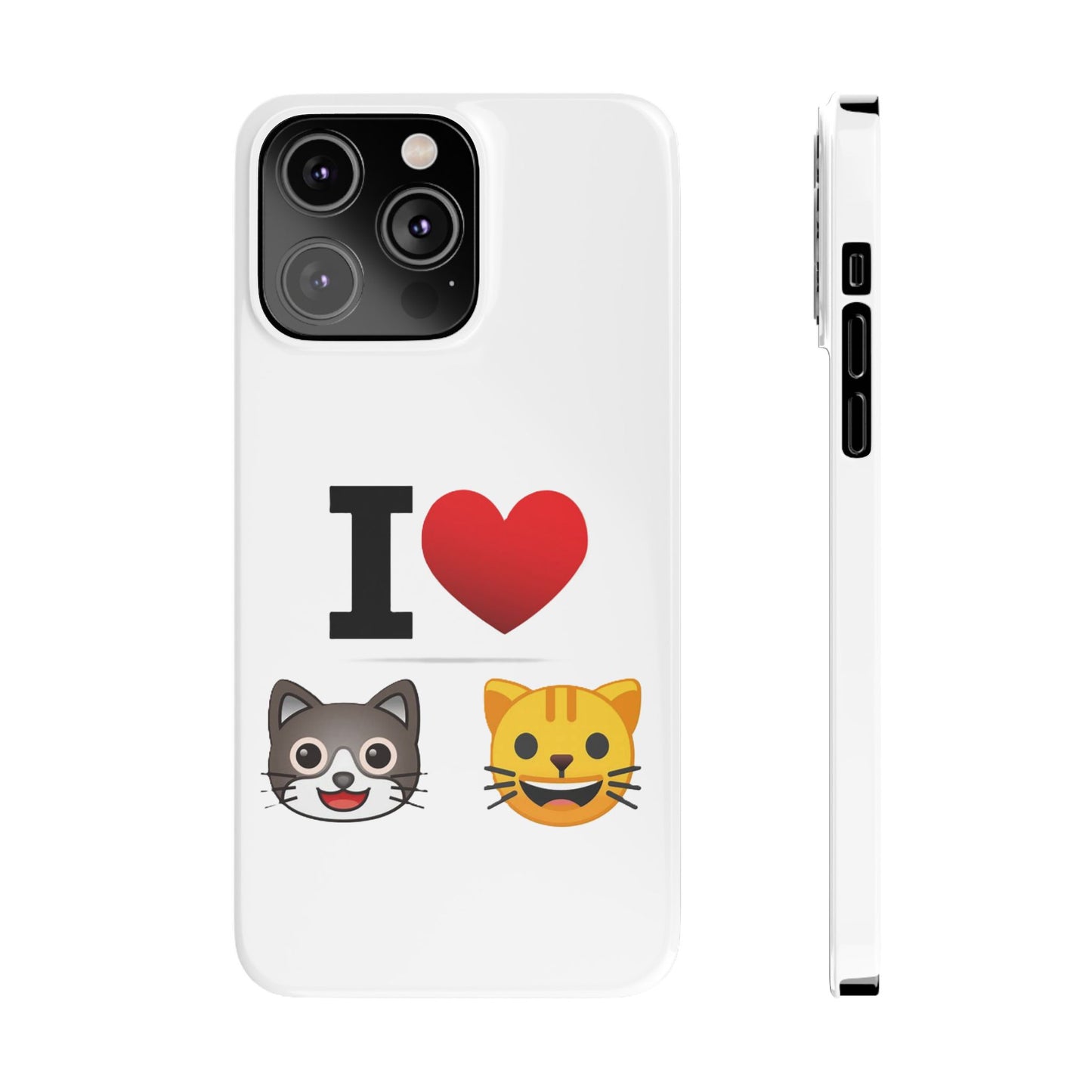 I Heart Cats - Slim Phone Cases