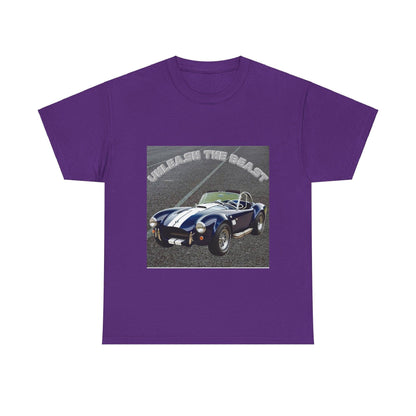 Unleash The Beast Classic Cars 4 - Unisex Heavy Cotton T-Shirt