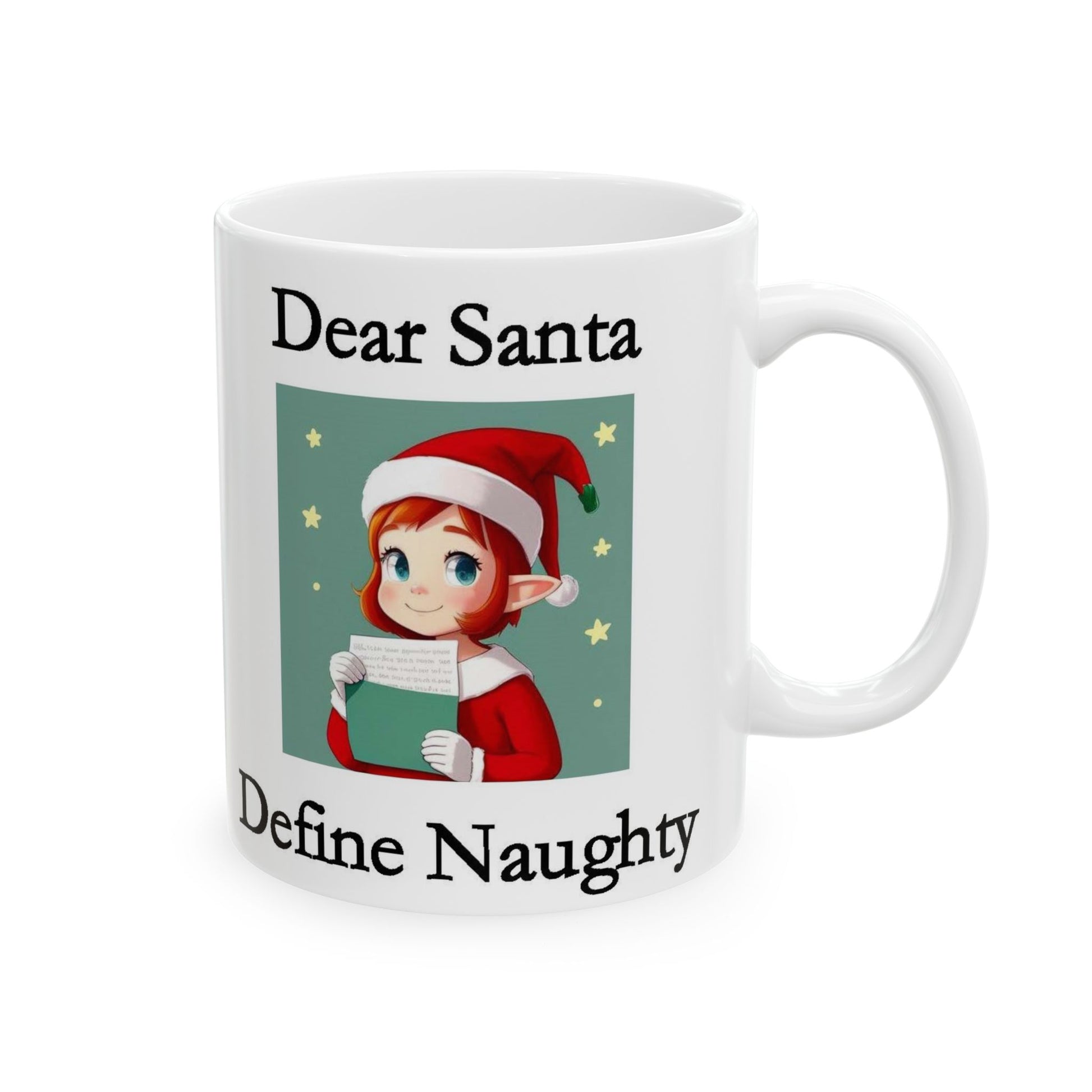 Christmas Dear Santa 2 (White) - Ceramic Mug, (11oz, 15oz) - Better Mode