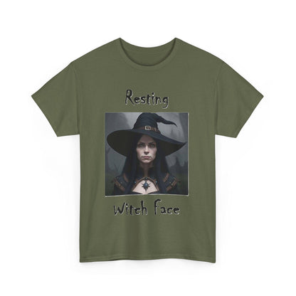 Halloween - Resting Witch Face - Unisex Heavy Cotton T-Shirt - Better Mode