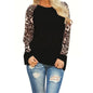 Leopard Print Long Sleeve Blouse