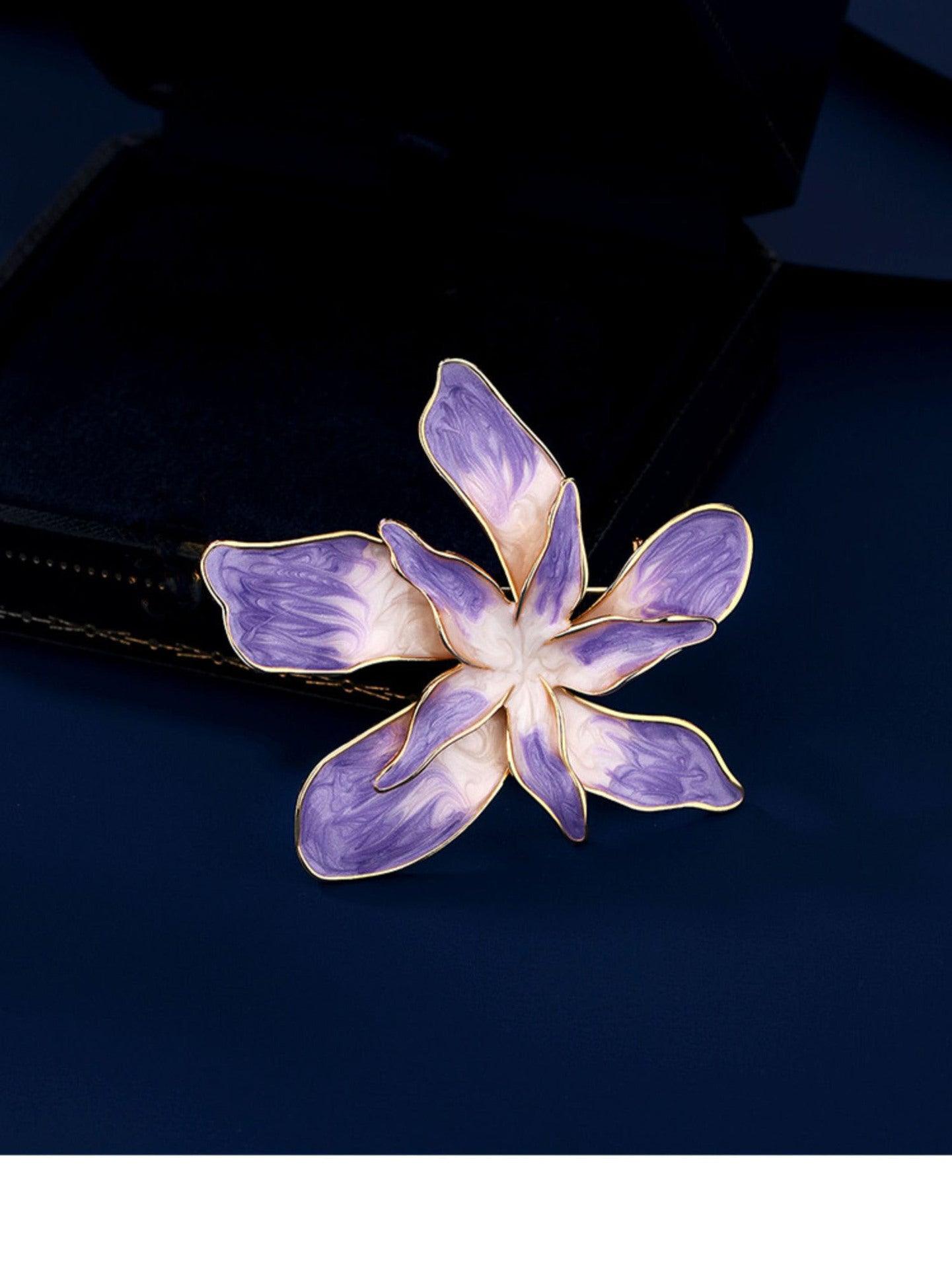 Elegant Purple Flower Brooch/Pin - Better Mode