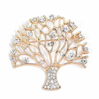 Rhinestone Small Tree Brooch - Better Mode