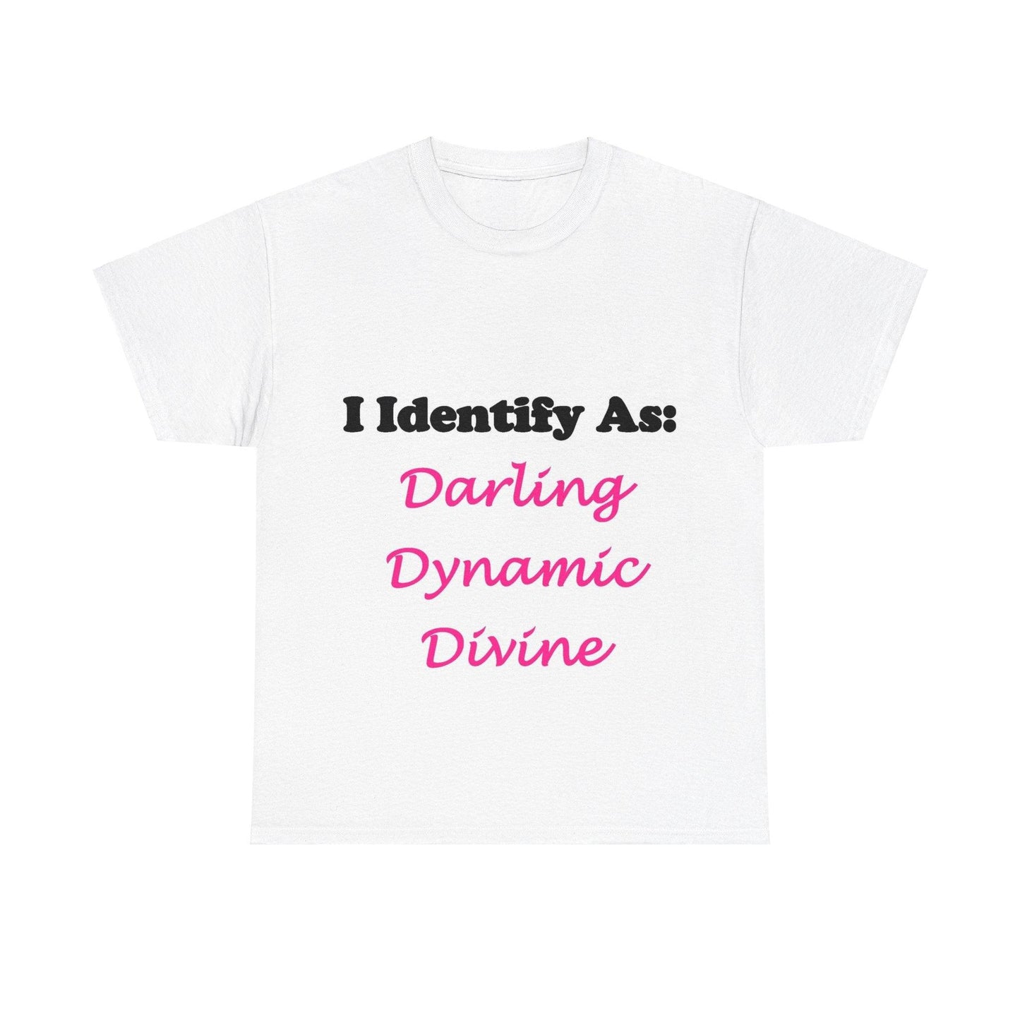 ID Darling Dynamic Divine (White) - Unisex Heavy Cotton T-Shirt