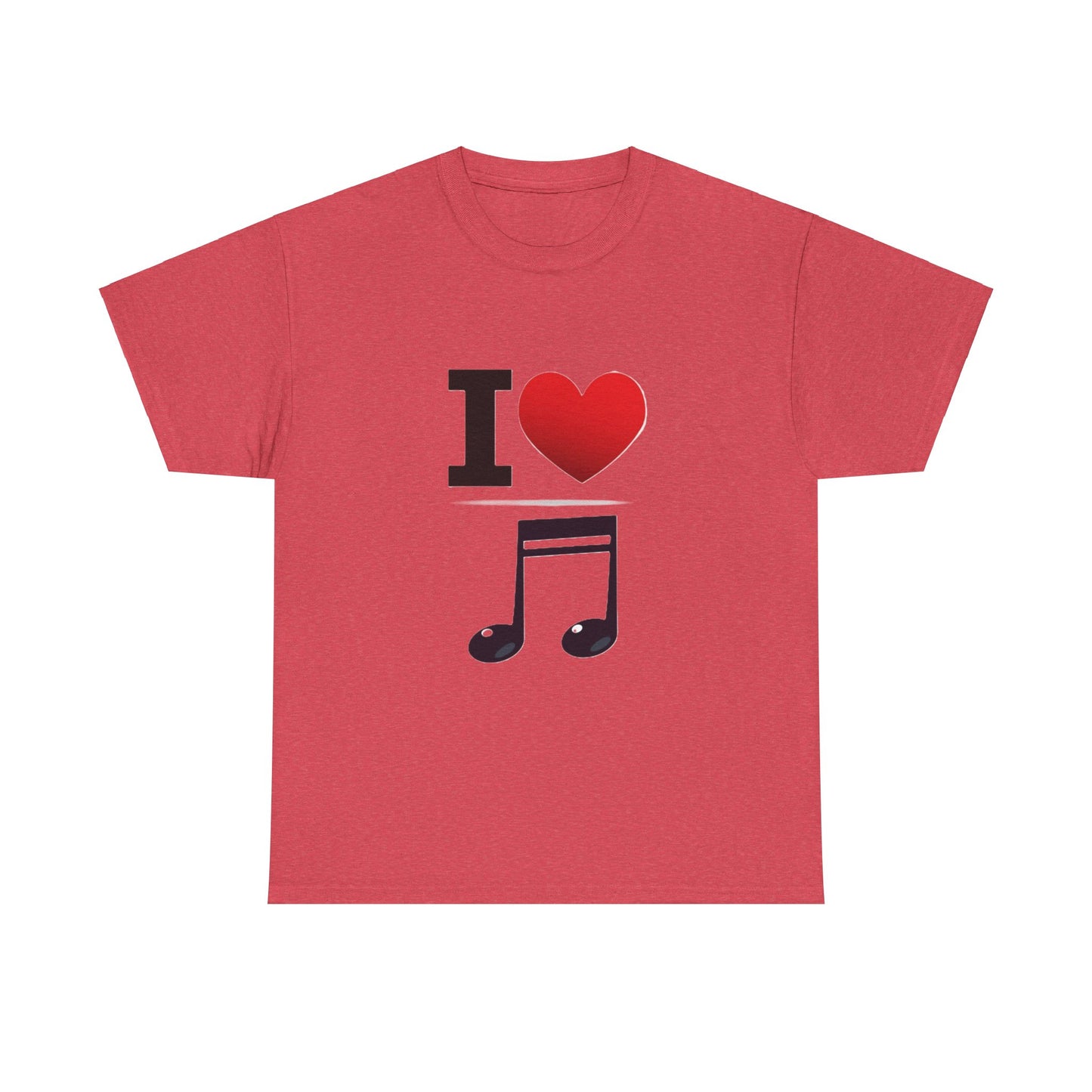 I Heart Music - Unisex Heavy Cotton T-Shirt - Better Mode