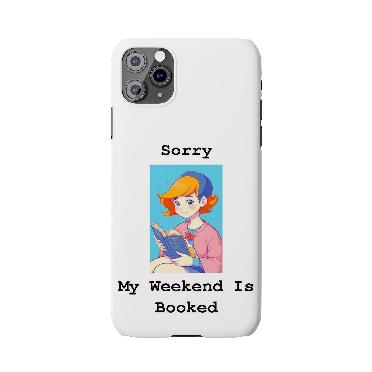 Booked 1 (White) - Slim Phone Cases - Better Mode