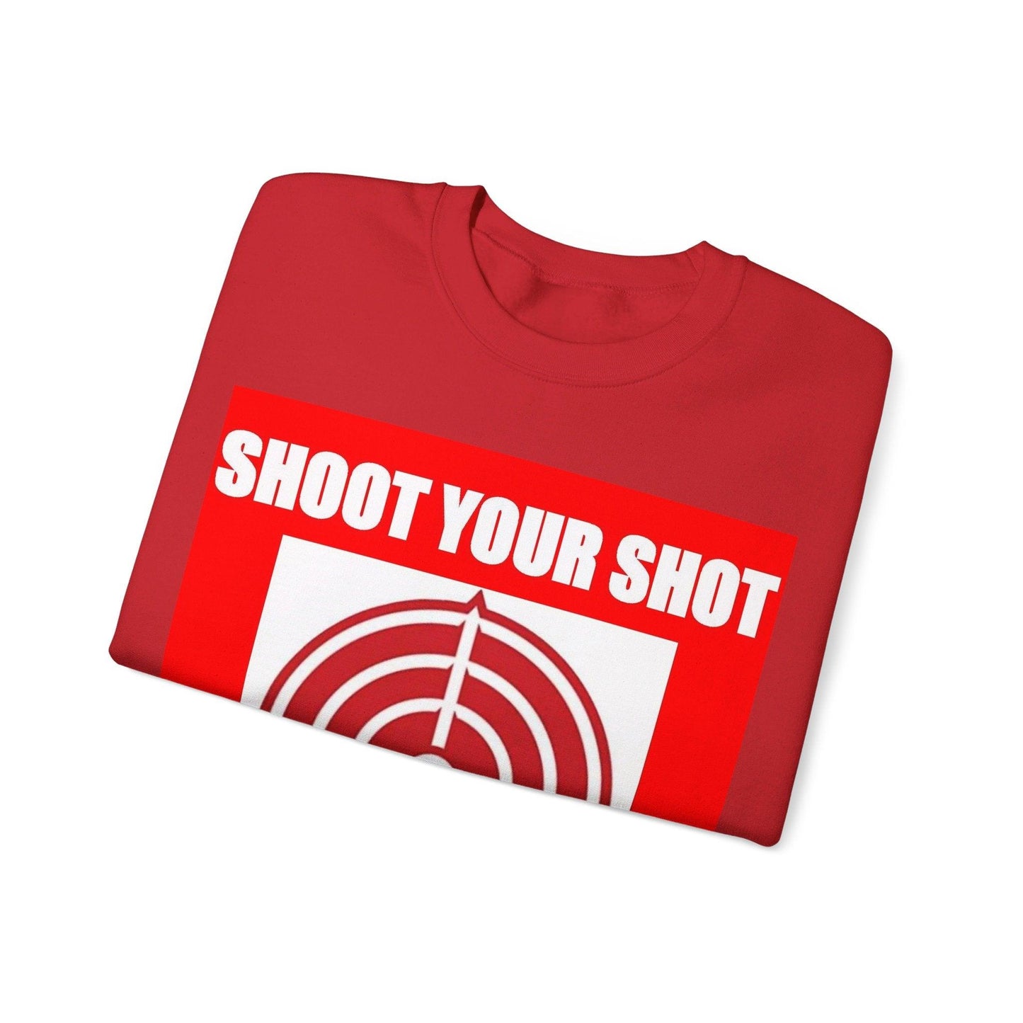 Shoot Shot (Red) - Unisex Heavy Blend™ Crewneck Sweatshirt