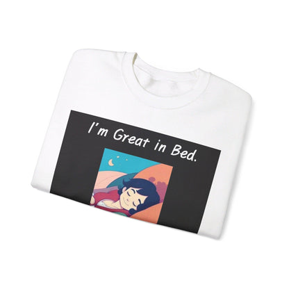 Great In Bed - Unisex Heavy Blend™ Crewneck Sweatshirt