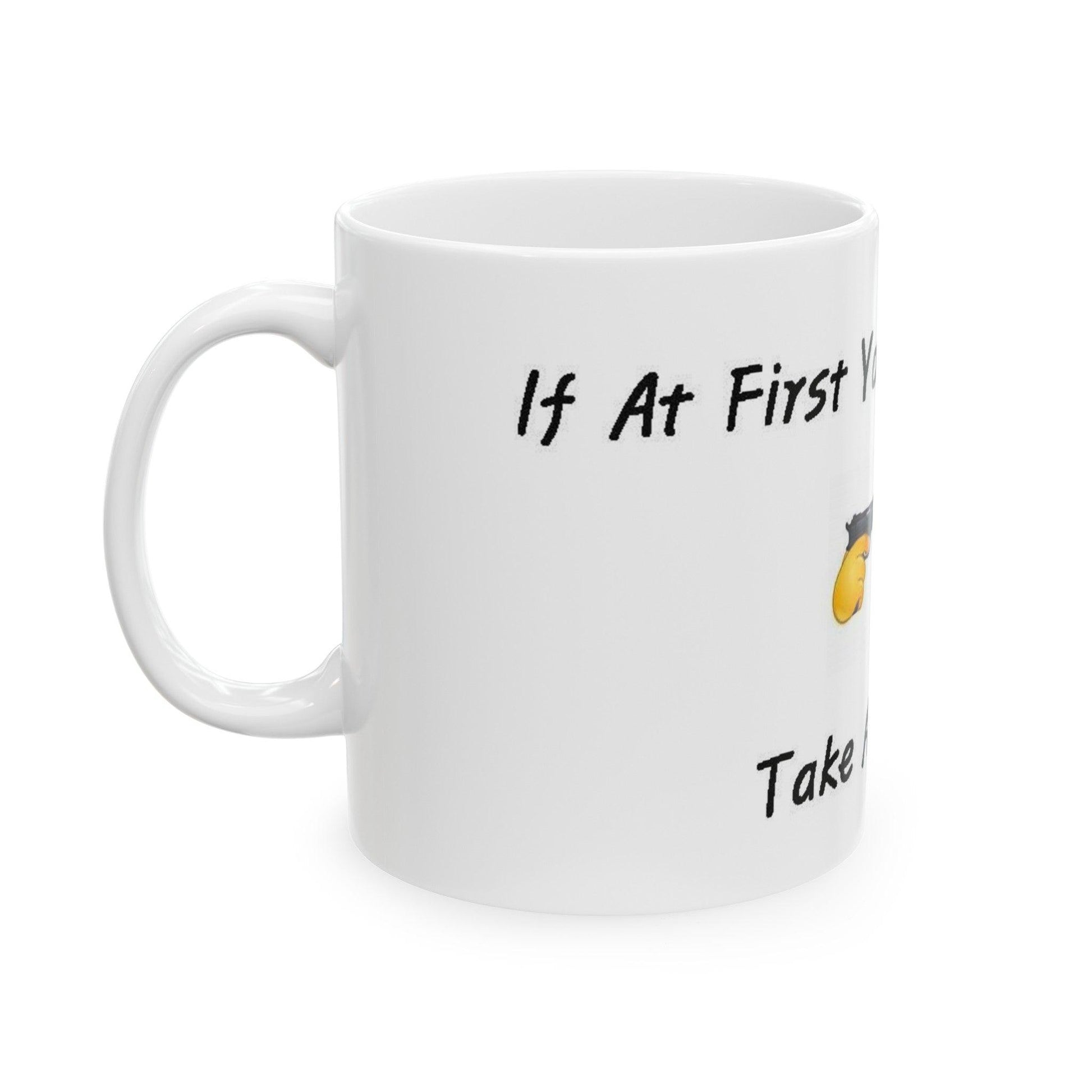 Hostage (White) - Ceramic Mug, (11oz, 15oz) - Better Mode