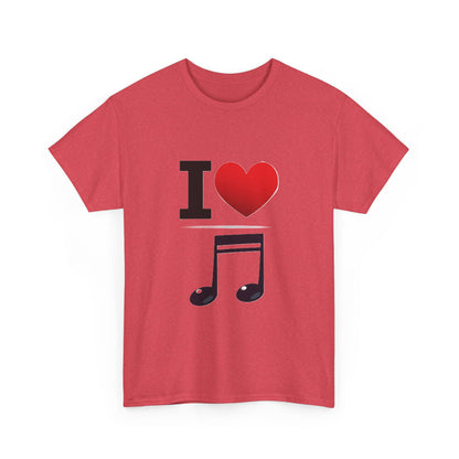 I Heart Music - Unisex Heavy Cotton T-Shirt - Better Mode