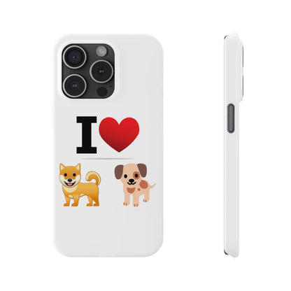 I Heart Dogs - Slim Phone Cases