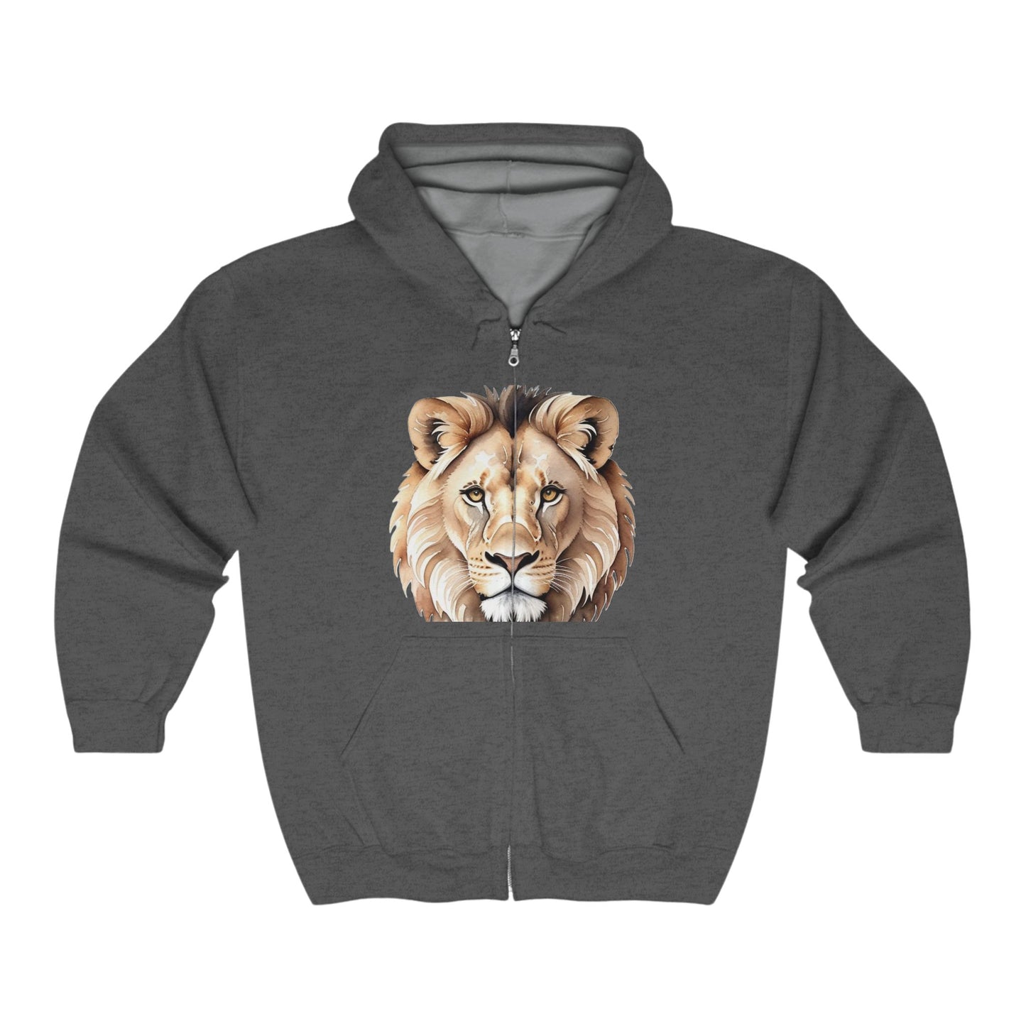 Lion - Full Zip Hooded Sweatshirt